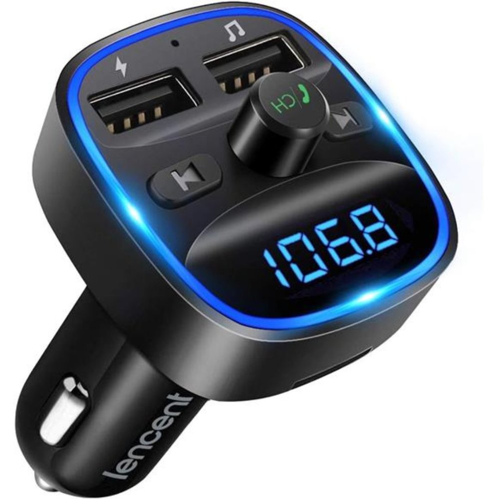 FM Transmitter,2022 Upgraded Bluetooth FM Transmitter Wireless Radio Adapter Car
